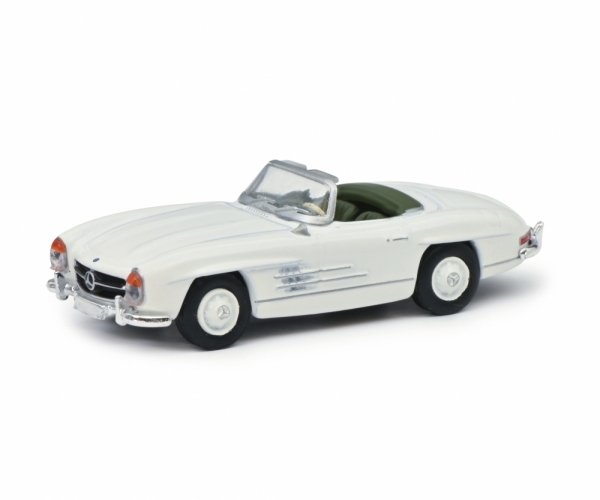 Schuco 452639400 - MB 300SL Roadster, weiß 1:87